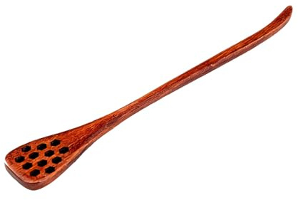 Handcrafted Natural Wooden Honey Dipper Food-Grade Spiral Stick for Kitchen | Drizzles honey evenly without mess, smooth burr-free finish, easy to clean, ideal for syrup, jam, daily dining and baking.