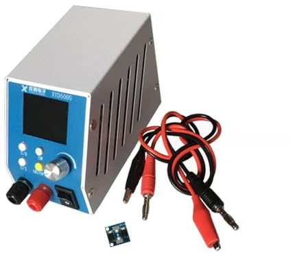 Módulo de Fuente de alimentación Reductor de Corriente Directa con Control Digital con Pantalla LCD a Color de 1,8 Pulgadas Amperómetro de Voltaje Integrado y regulador de