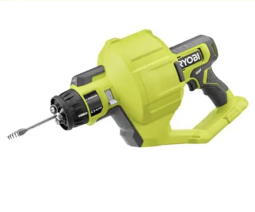 ONE+ 18V Cordless Drain Auger with 25 ft Cable, LED Light, Auto Feed/Retract, Cable Lock, Enclosed Drum (Tool Only)