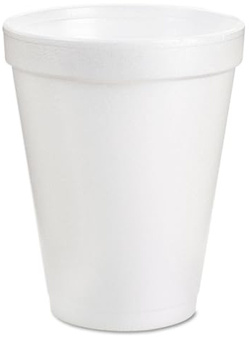 Insulated Styrofoam Cup, 8 Oz, 1000/CT, White