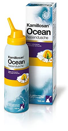 Kamillosan Ocean Nasendusche: Meerwasser Nasenspray mit Kamille, Nasenpflege für Erwachsene und Kinder, 100 ml
