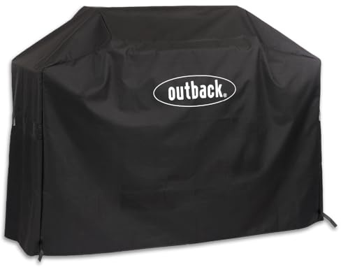 Outback Premium Vented Cover for Dual Fuel 4 & Combi 4 BBQ Heavy Duty - Breathable - Water Resistant - High Thread Count - Outback Original Accessory – OUT370641, Black