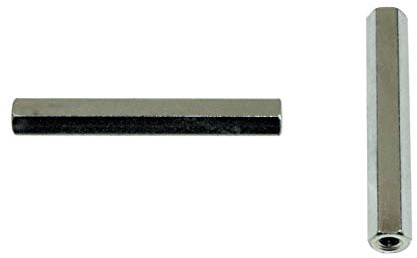 SN-TEC Distanzmutter/Langmutter/Distanzbolzen 6-kant M5 x 45mm verzinkt (10 Stück)