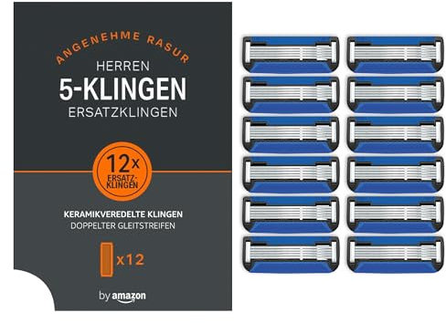 by Amazon 5-fach-Klingen für Herrenrasierer (12 Stück)