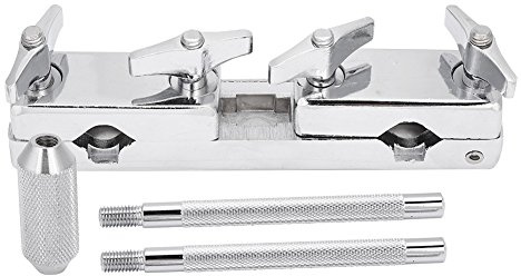 Drum Set Verbindungsklemme Halter, Eisen Clip & Bracket Rod, Halteklammer für Trommel Perkussion, universell einsetzbar, robustes Festhalten, z.B. für Drumsets, Musiker, Studio, Bühne
