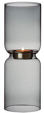 Iittala Kerzenhalter Lantern Glas grau, 25cm