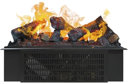 Xaralyn - Wasserdampfkamin Cassette 600 - Einbaukamin mit Wasserdampf - einstellbare Flammenhöhe - Fernbedienung