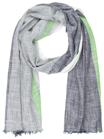 LINDENMANN Schal Herren grün/Herren-Schal dünn 100% BIO Baumwolle, Herren-Schal grün