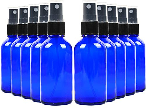 Youngever 16 Paquetes 60ML Botellas de Spray Vacías Plástico, Botella de Pulverizar Portátiles Plástico Rellenables para Agua Cosméticos Fragancia (Blue)
