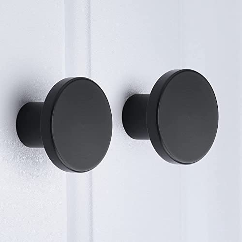 Goldenwarm 10Pack Black Cabinet Knobs Black Cupboard Knobs Modern Kitchen Cupboard Handles Round Cupboard Door Pulls