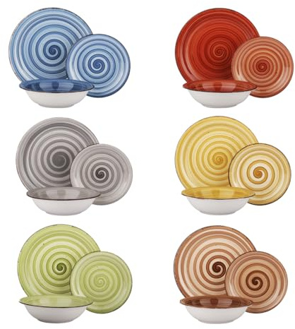 Set de table multicolore souci 18 pièces