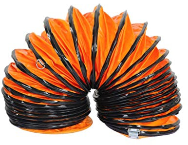 LIGUOYI PVC Warmluftschlauch 300mm 500mm Durchmesser, 10m 5m Länge Flexibler Lüftungskanal Mit D-Rings, Lüfterkanal Wasserdicht Und Flammhemmend, Schlauch Für Fabriken, Keller, Werften Usw
