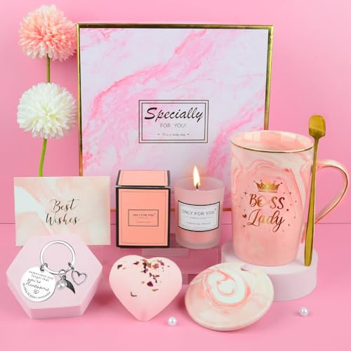 Geschenke für Frauen, Geburtstagsgeschenk für Frauen, 14 OZ Kaffeetassen Geschenkset mit Duftkerze, Kaffeesocken, Badebombe, Geschenke für Frauen, Geburtstagsgeschenke für Mutter, Ehefrau, Freunde