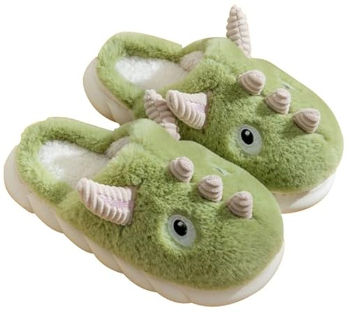YILANLAN Zapatillas de animales para mujer Pantuflas de tiburón Zapatillas de cerdo Zapatillas de invierno Zapatillas de algodón de felpa para el hogar