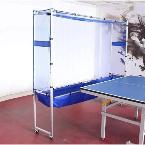 YEHOZZ Ping-Pong-Ball-Fangnetz Mit Rad, Tischtennis-Ball-Auffangnetz Für Aufschlag Und Trainings-übungsset Für Einen Spieler, Entfernen