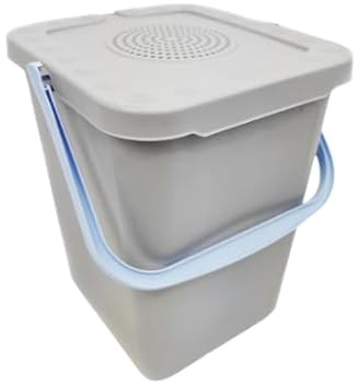INCA Pattumiera Pura Con Filtro ai Carboni Attivi per Pannolini e Rifiuti Organici, Secchio per Rifiuti con Coperchio - Grande Capacità Neutralizza I Cattivi Odori (Lavanda Chiaro, 10 Litri)