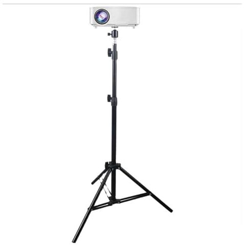 LNWZVMZFV Soporte for proyector de pie, Apto for trípode doméstico Elf de 6mm, 1/4 de Metal