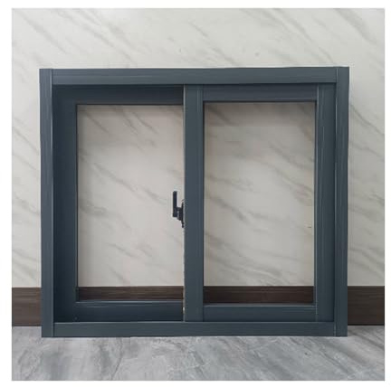 LVLDAWA Horizontale Schiebefenster Aus Aluminium, Schiebefenster Aus Glas Für Den Hausgebrauch, Wohnmobil-Belüftungsfenster Für Schuppen Für Badezimmer Spielhaus(100x100cm)