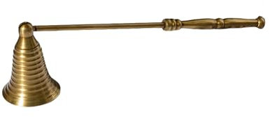 YIORYO Kerzenlöscher, Kerzenlöscher mit langem Griff, Flammenlöscher aus goldenem Messingdocht for sicheren Löschen der Kerzenflamme