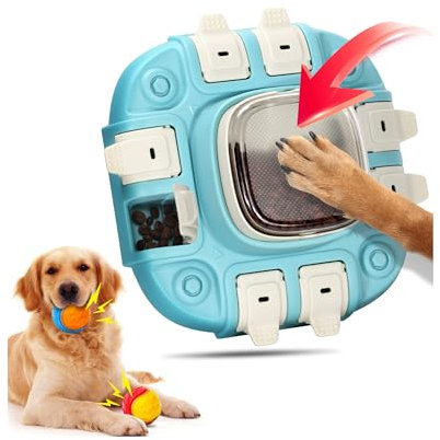 hundespielzeug Intelligenz, Hundespielzeug Intelligenz mit 2 Hundeball, Interaktives Hundespielzeug, Lustiger Anti Schling Napf für Hunde mit 2 Ebenen, Intelligenzspielzeug für Hunde