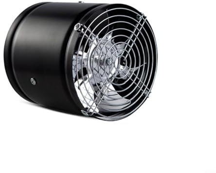 Puupaa 6 Inch Bathroom Extractor Fan, Powerful Mute Exhaust Fan Multifunction Household Kitchen Toilet Ventilation Fan Industrial Extractor(Black)