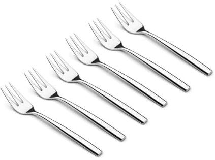 Weis Kuchengabeln Puro - Set 6 Stück Edelstahl 15,5 cm