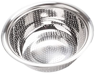 ULTECHNOVO Edelstahl Siebkorb Für Spüle Zum Waschen Und Abtropfen Von Obst Gemüse Und Reis Abflusskorb Mit Abtropfwanne Für Home Küche Silber