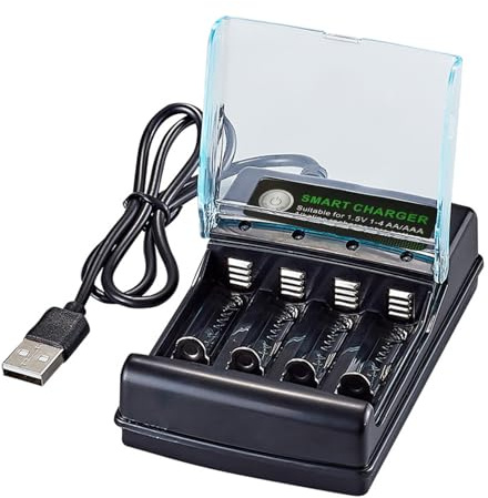 Boîte de chargement intelligente pour piles alcalines - 1,5 V - Pour diverses batteries - Gestion durable de l'alimentation - Piles alcalines