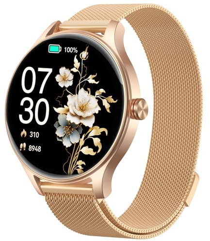 Smart Watches for Women Answer/Make Call, FHD 1.57'' AI Smart Watch for iPhone/Samsung/Android, Fitness Watch with Heart Rate/Sleep/SpO2 Monitor, Ladies Watches 120+ Sport Modes, 3ATM Waterproof