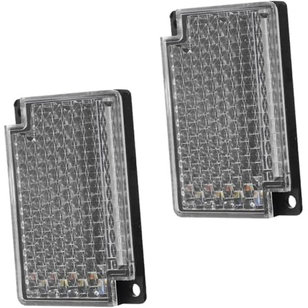 Réflecteur Carré Rétroréfléchissant 2 Pièces Abs Acrylique Noir | Technologie Miroir, Forte Résistance aux Intempéries, Design Léger, Haute Compatibilité Capteurs Photoélectriques