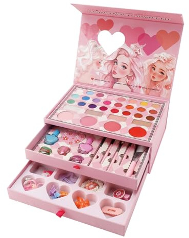 Set Trucco Per Bambine Piccole, Giocattolo Cosmetico Per | Giocattolo Lavabile Trucco Per Feste A Tema Teatro Scuola Workshop Scenari Compleanni