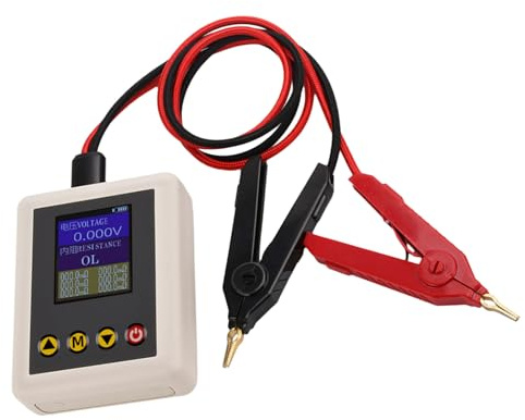 Kelvin Clip Voltages Tester Small -Adjustable Resistance Measurements Digital Voltages & Resistance Tester Easy to Carry Ohm Meter Multimeter