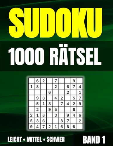 Sudoku Meister-Set – Band 1 (A4 · Großdruck): 1.000 Rätsel • Leicht · Mittel · Schwer • 6 Rätsel pro Seite • Lösungen inklusive • Spitzenpreis-Edition
