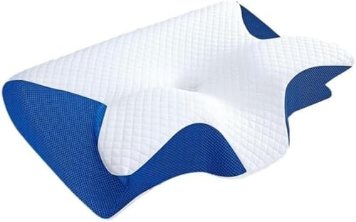 Cuscino ortopedico anti-russamento per apnea notturna, supporto cervicale in memory foam, traspirante, per tutte le posizioni di sonno, adulti