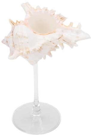 Pssopp Bicchieri da Vino Giganti con Conchiglia in Vetro da Martini, Bicchieri da Cocktail Creativi, Calici da Martini per Forniture per Bar e Ristoranti per Feste di Nozze (Stile 2)