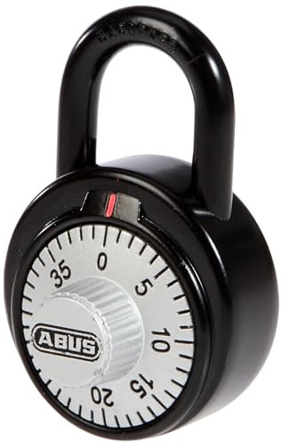 Abus78/50 Combination Padlock, Ideal for School, Gym and More, Black, Dial Combination Padlock