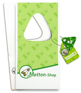 Der Motten-Shop® | 2 Karten à 5 Lieferungen | Schlupfwespen gegen Kleidermotten | biologische & nachhaltige Mottenbekämpfung | umweltfreundliche und giftfreie Alternative