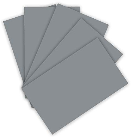 folia 6122/4/84 - Tonkarton 220 g/m², Bastelkarton in steingrau, DIN A4, 100 Blatt, als Grundlage für zahlreiche Bastelarbeiten
