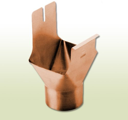 Kupfer Einhangstutzen kastenform RG280 für Fallrohr DN87