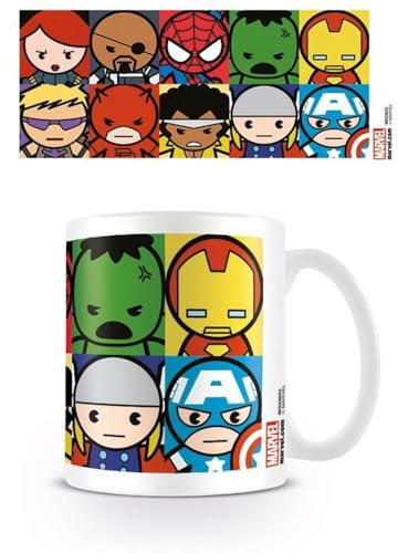 Pyramid International Marvel MG23623 Kawaii Characters Mug, Ceramic, Multi-Colour