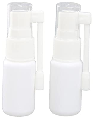 Cutefly Kunststoff-Nasen-Rachen Feinen Nebel Sprühflasche Pumpzerstäuber Sprühflasche Nasenspray Flasche Mit Cap-weiß - 30ml