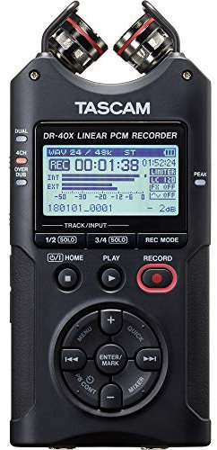 Tascam DR-40X 4-Slot Handheld Recorder with USB Interface