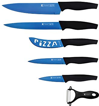 Set de 5 couteaux + econome Bleu Imperial Collection IMTT5B