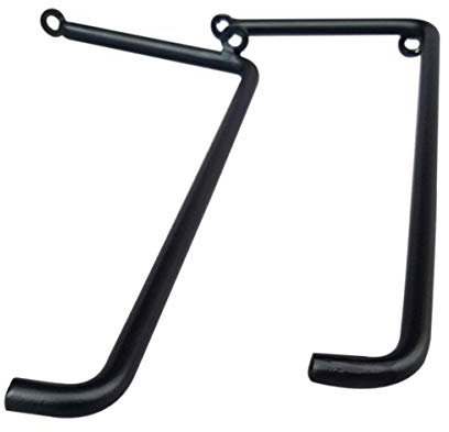 Shelf bracket Treppiede Fisso Minimalista per Uso Domestico Fisso Telaio divisorio per scaffale Tondo in Ferro battuto treppiede ad Alto carico (Nero)