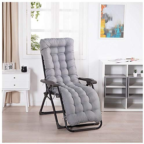 YLXD 170 * 53 * 8cm Auflage für Sonnenliege, Liegestuhl Stuhlkissen,Lounge Sessel Kissen Für Liegen Im Innen- Oder Außenbereich Klappbar, Für Terassen Oder Den Garten(Enthält Keine Stühle)