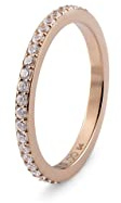 Qudo Ring rosegold Vorsteckring Eternity Memoryring Edelstahl