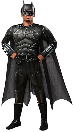 Rubies Offizielles DC The Batman, Batman Kostüm für Erwachsene, Superheld Verkleidung - Größe XL Halloween
