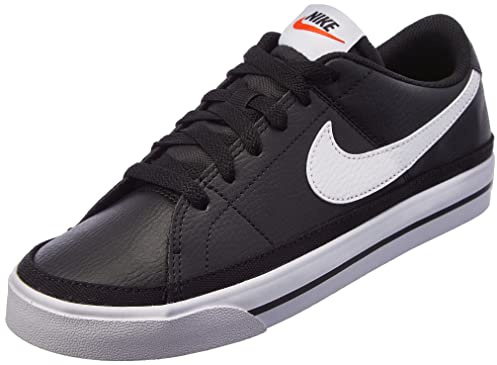 Nike Calzado de Tenis para Mujer Court Legacy Next Nature, Black/White-Volt-Team Orange, 37.5 EU