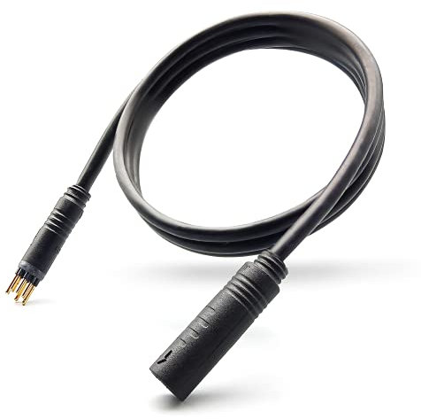 Electric Bike 9Pin Waterproof Extension Cable for Hub Motor Ebike Conversion Parts Female to Male Wire E-Bike Accessory (60 CM)