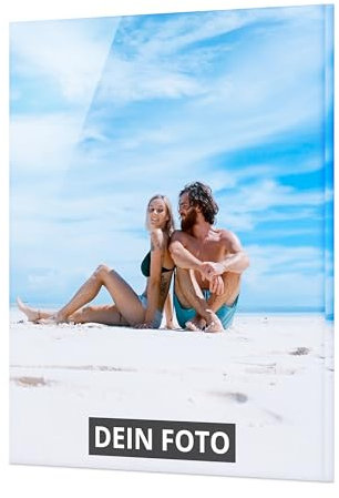 PhotoFancy® – Personalisiertes Acrylglas Wandbild mit eigenem Foto selbst gestalten - Foto auf Acrylglas bedrucken lassen - Hochformat - Acrylglas 8mm